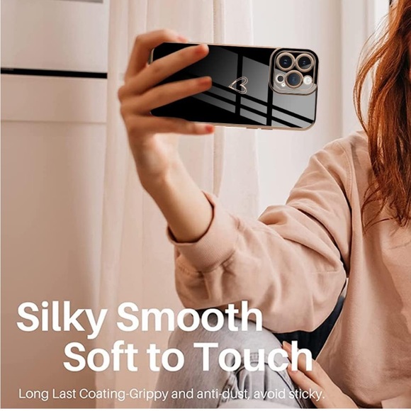 iPhone 14 Pro Max Black Heart Case - Picture 5 of 7